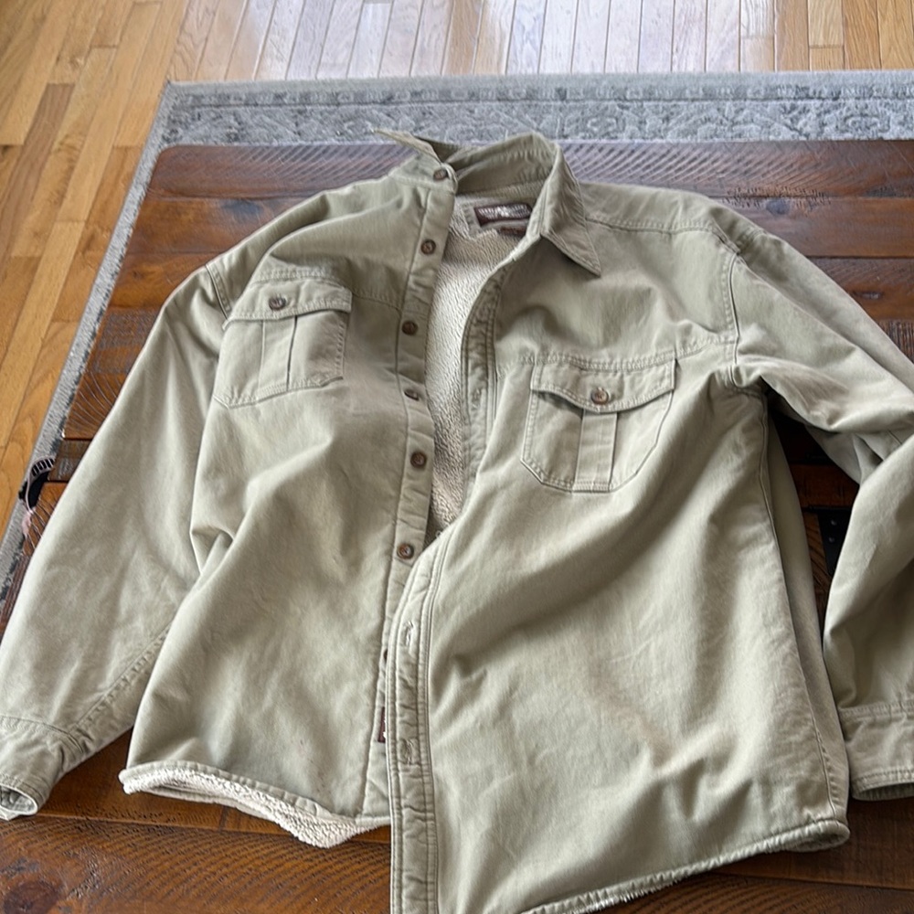 Levi's Khaki Sherpa-Lined Jacket